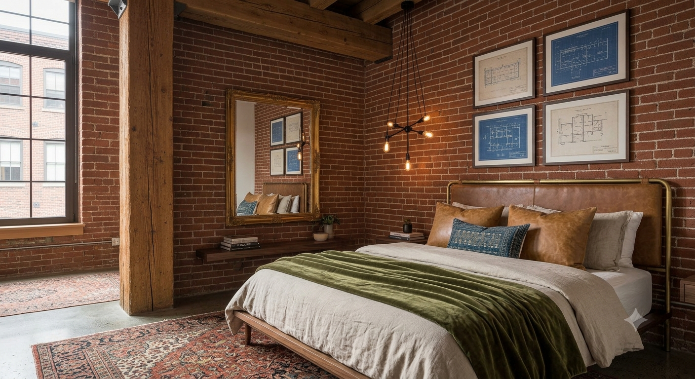 Second bedroom with comfortable bed and warm lighting